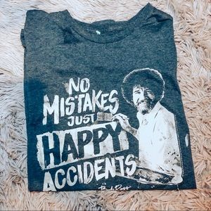 Bob Ross No Mistakes Just Happy Accidents T-shirt